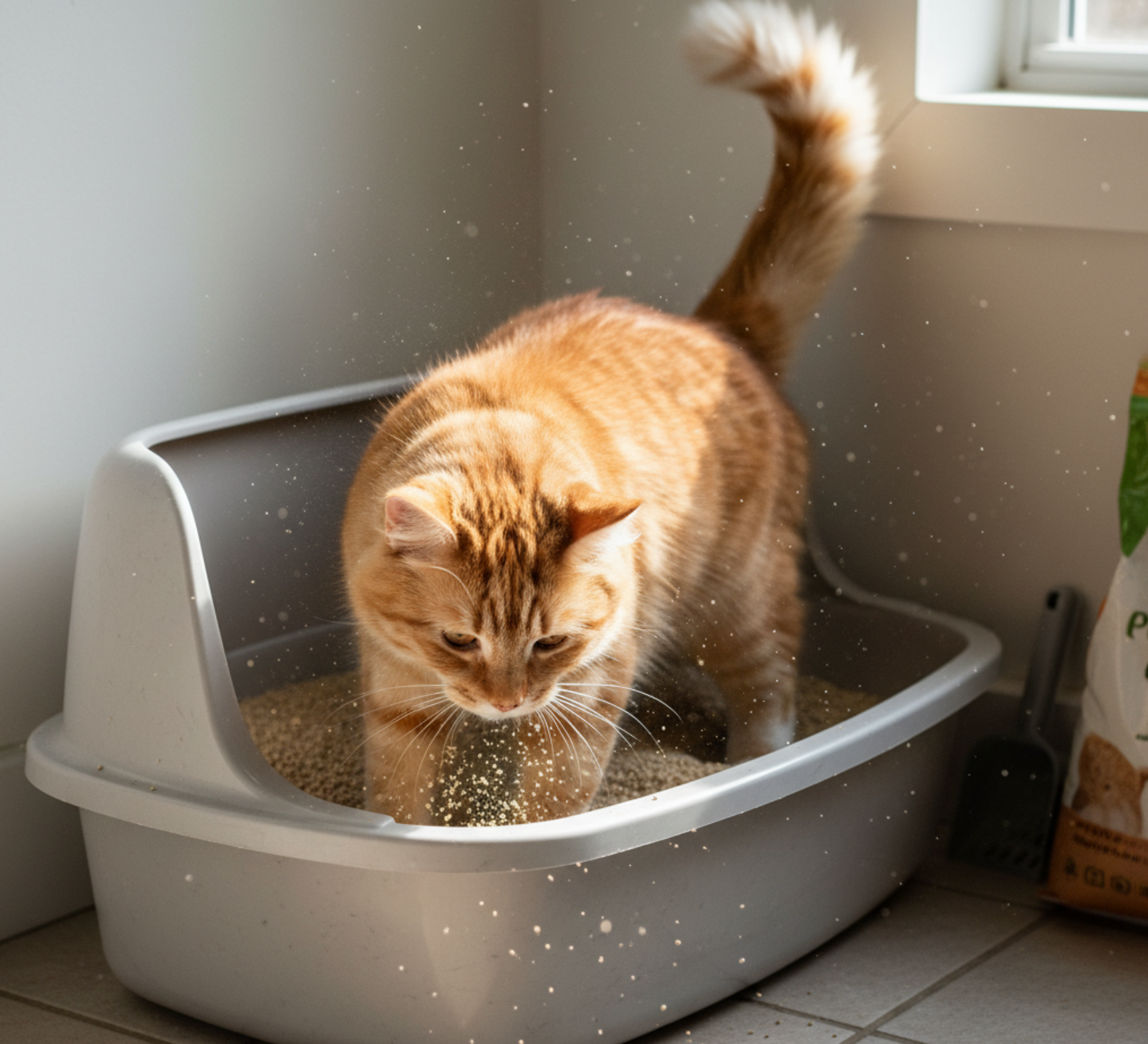 Pourquoi mon chat refuse sa nouvelle litière ? Image